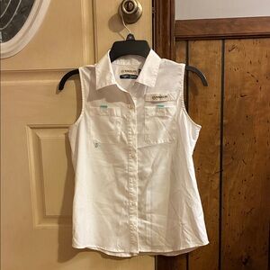 Magellan Outdoors White Classic Fit Shirt Girls L 12-14